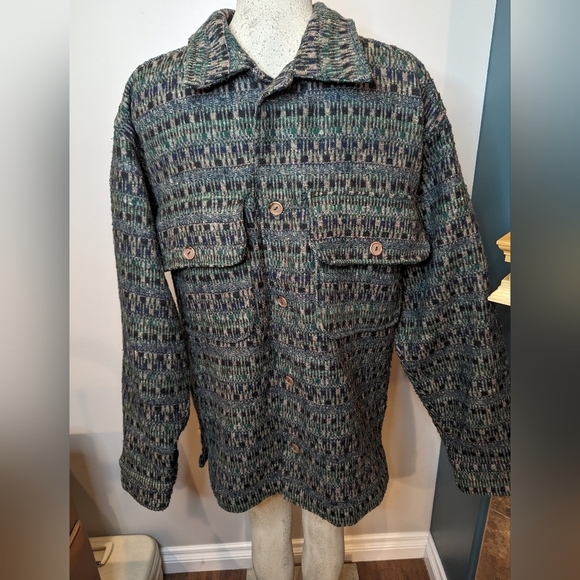 Vintage Señor Lopez Button Down shirt jacket. Men's M fits L/XL - Picture 7 of 11